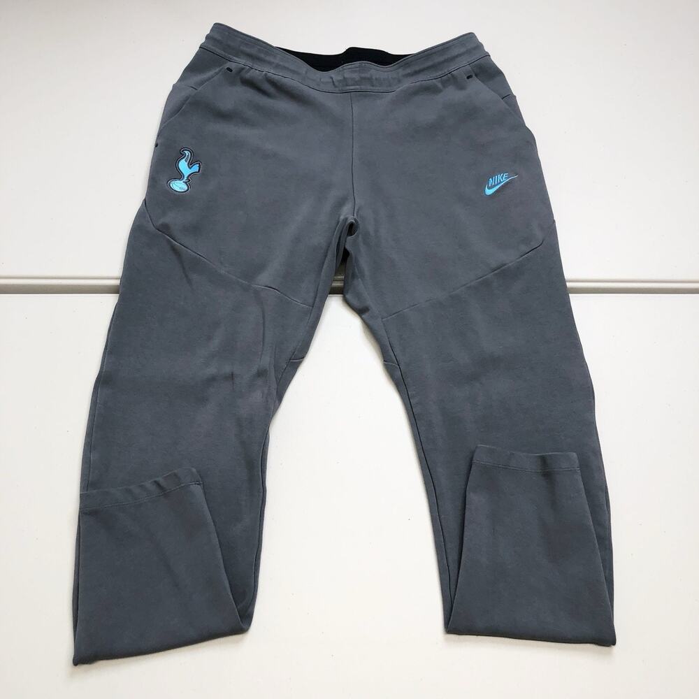 Nike Tottenham Hotspur Sweatpants Mens L Gray Tech Fleece Joggers Soccer FC